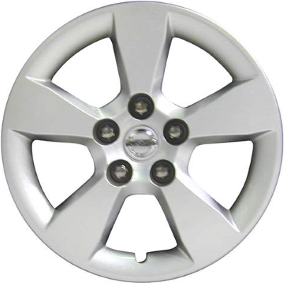 Nissan Quest 2007-2010, Plastic 5 Spoke, Single Hubcap or Wheel Cover For 16 Inch Steel Wheels. Hollander Part Number H53075.
